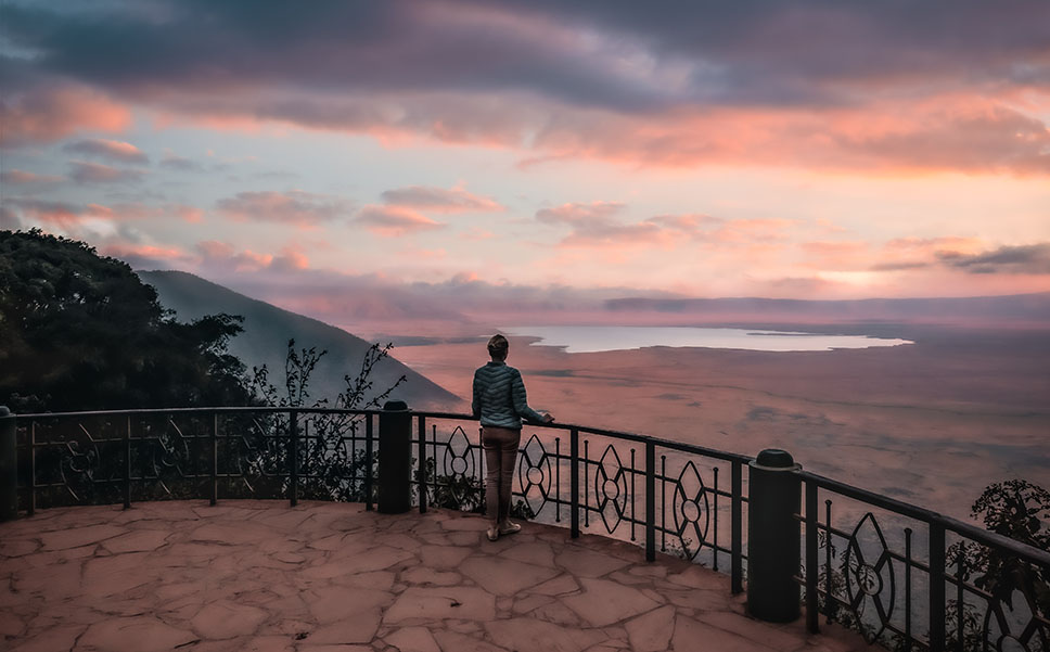 view from Elewana The Manor at Ngorongoro